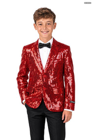 Sequins Red - Sequin Blazer