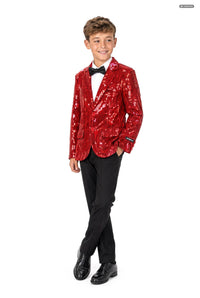 Sequins Red - Sequin Blazer