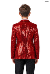 Sequins Red - Sequin Blazer