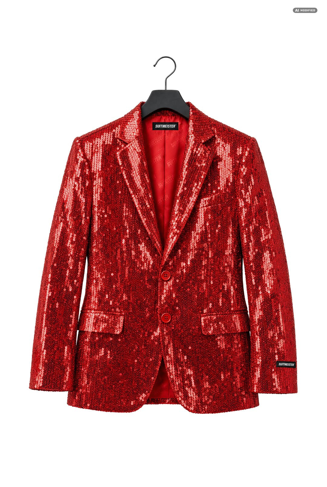 Sequins Red - Sequin Blazer