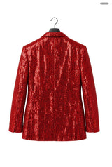 Sequins Red - Sequin Blazer