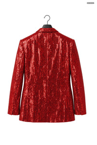 Sequins Red - Sequin Blazer