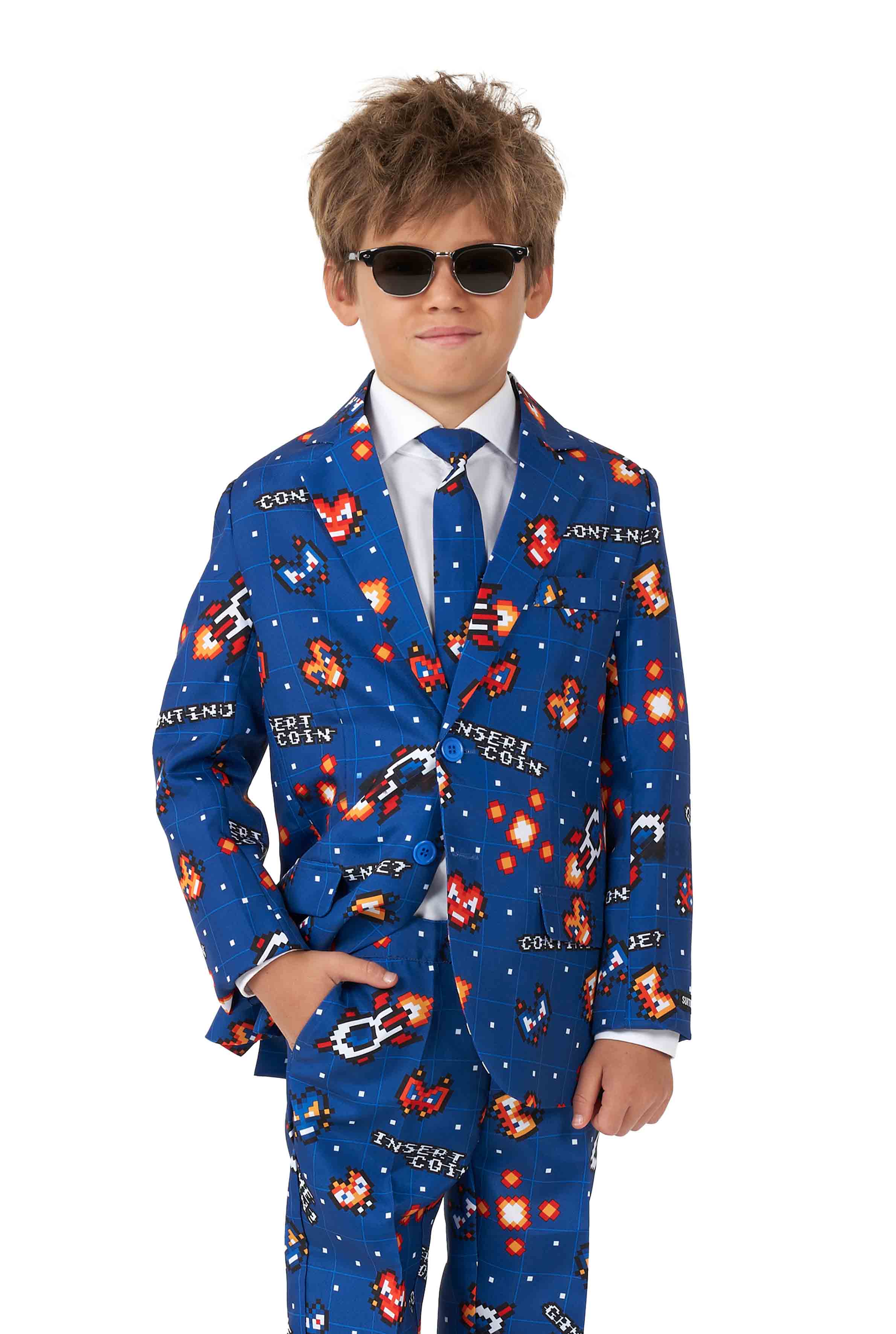 Gamer suit - Retro Gamer Navy Stylish and Comfortable Outfit – Suitmeister